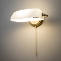 Brilagi - Lámpara de pared BANK OFFICE 1xE27/60W/230V latón/blanco