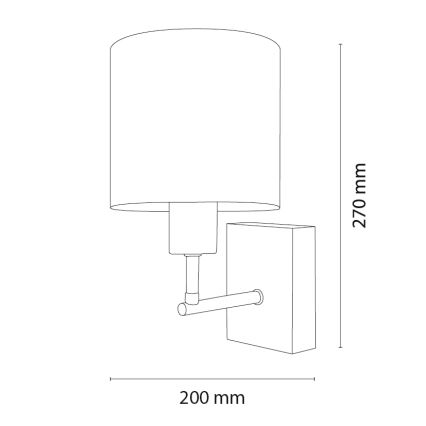 BRILAGI - Lámpara de pared infantil BOBO WOOD 1xE27/25W/230V roble/negro/blanco/rosa/hadas
