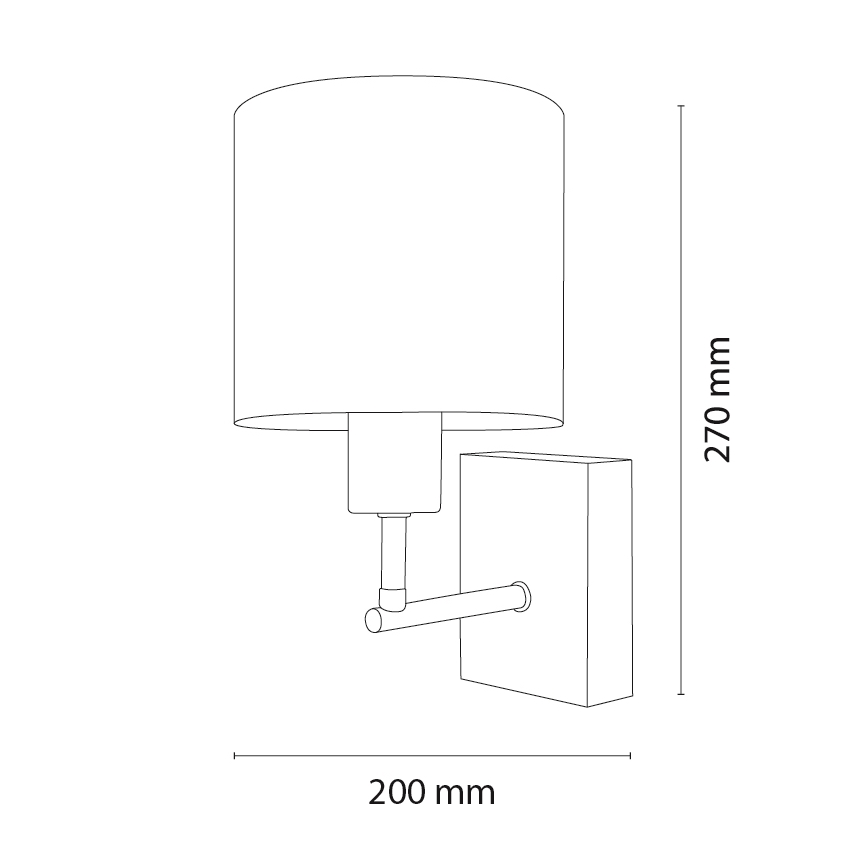 BRILAGI - Lámpara de pared infantil BOBO WOOD 1xE27/25W/230V roble/negro/blanco con conejitos