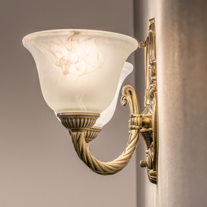 BRILAGI - Lámpara de pared CLASSIC 2xE14/10W/230V latón