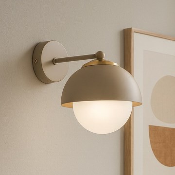 Brilagi - Lámpara de pared COSMO 1xE27/60W/230V beige/dorada