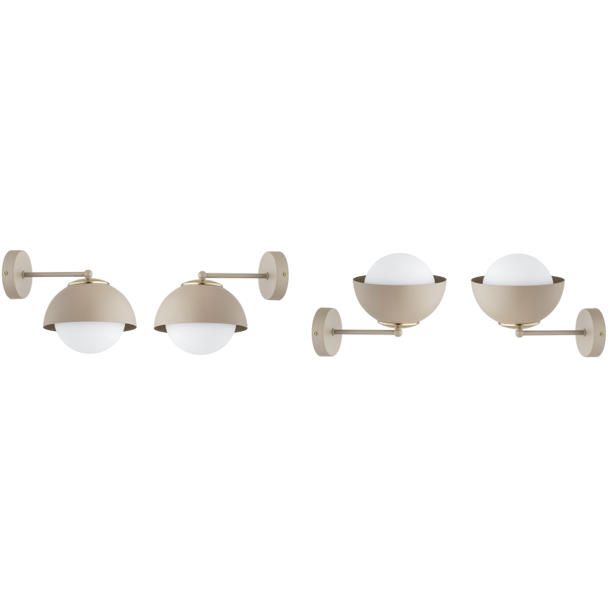Brilagi - Lámpara de pared COSMO 1xE27/60W/230V beige/dorada