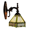 BRILAGI - lámpara de pared de vitral Tiffany EMERALD 1xE14/40W/230V