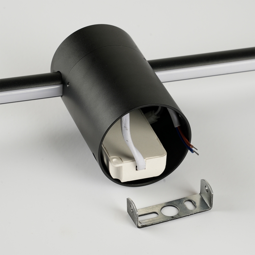 Brilagi - AURA, aplique LED de pared para exterior, 20W, 230V, 3000K, IP54, 97 cm, negro, CRI 90