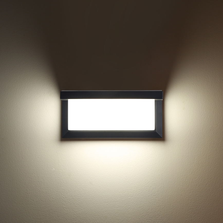 Brilagi - Aplique de pared exterior LED regulable BRICKY 1xE27/6W/230V 2700-6500K IP54 antracita