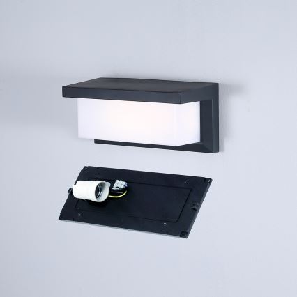 Brilagi - Aplique de pared exterior LED regulable BRICKY 1xE27/6W/230V 2700-6500K IP54 antracita