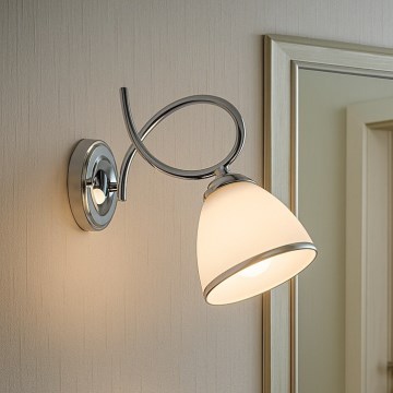 Brilagi - Lámpara de pared FRED 1xE27/60W/230V cromado brillante