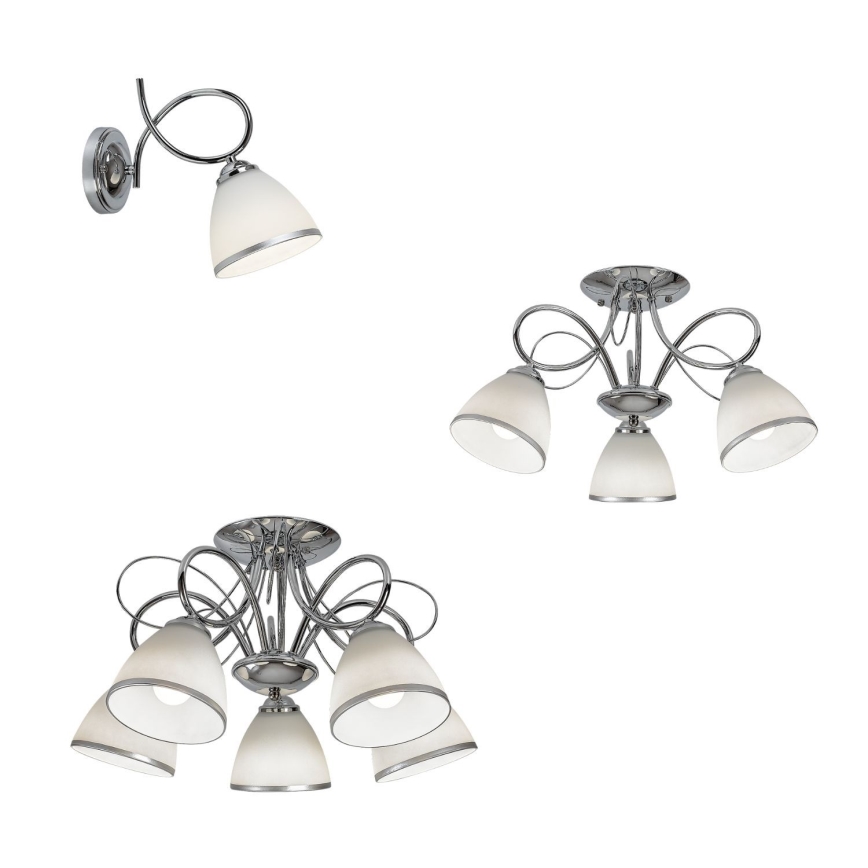 BRILAGI - Lámpara de pared FRED 1xE27/60W/230V cromado brillante