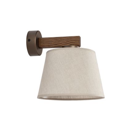 Brilagi - Lámpara de pared LATTE 1xE27/15W/230V pino/beige