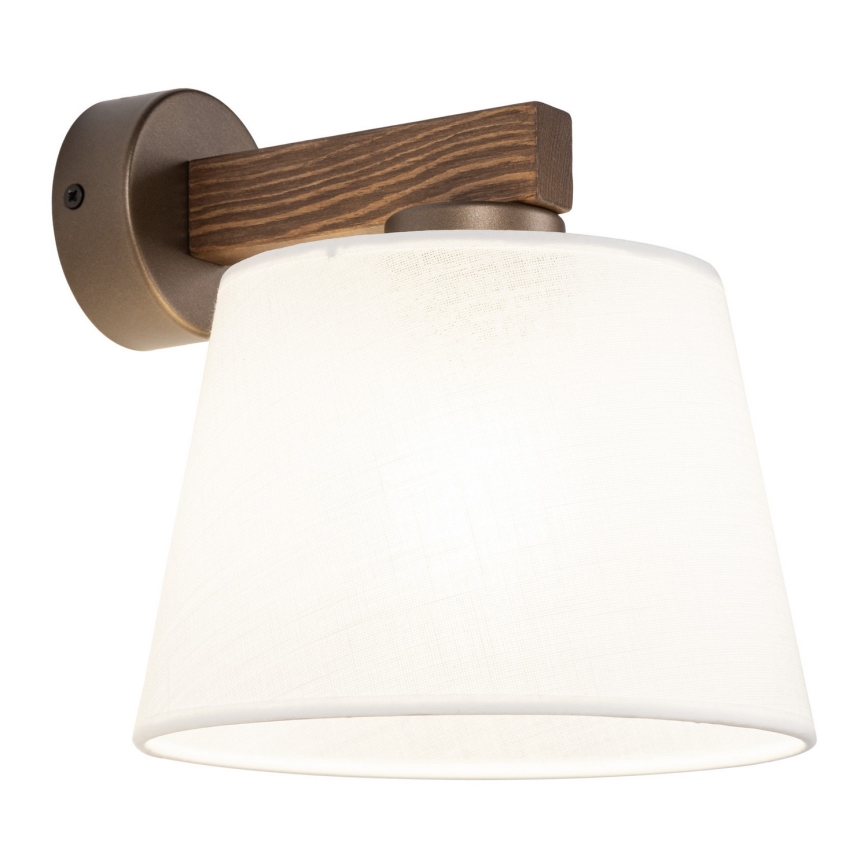 Brilagi - Lámpara de pared LATTE 1xE27/15W/230V pino/blanco