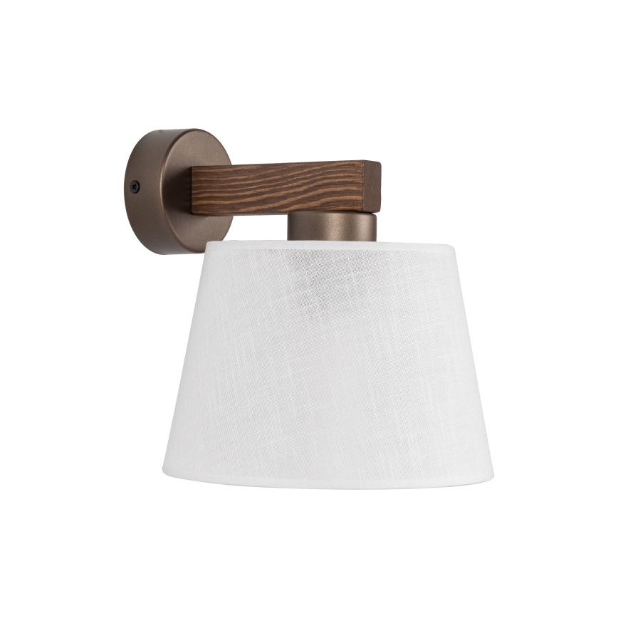 Brilagi - Lámpara de pared LATTE 1xE27/15W/230V pino/blanco