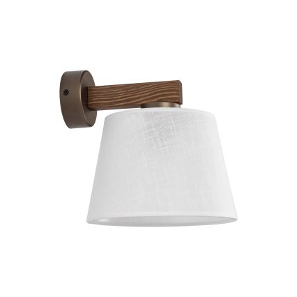 Brilagi - Lámpara de pared LATTE 1xE27/15W/230V pino/blanco