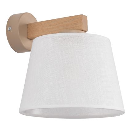Brilagi - Lámpara de pared LATTE SABIA 1xE27/15W/230V pino/blanco