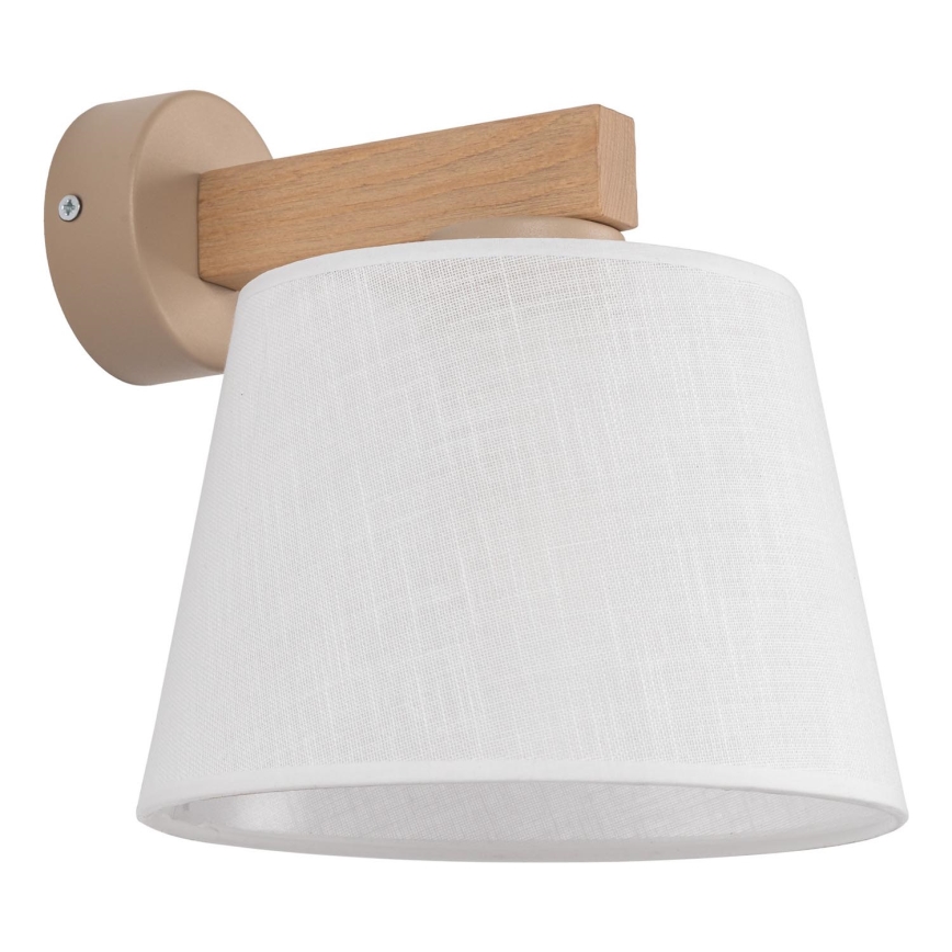 Brilagi - Lámpara de pared LATTE SABIA 1xE27/15W/230V pino/blanco