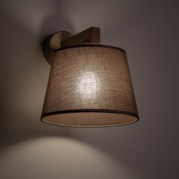 Brilagi - Lámpara de pared LATTE SABIA 1xE27/15W/230V pino/marrón