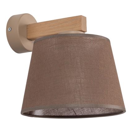 Brilagi - Lámpara de pared LATTE SABIA 1xE27/15W/230V pino/marrón