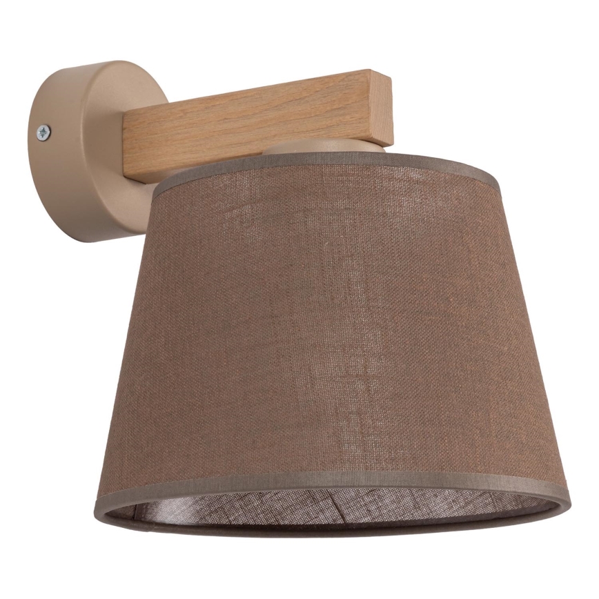 Brilagi - Lámpara de pared LATTE SABIA 1xE27/15W/230V pino/marrón