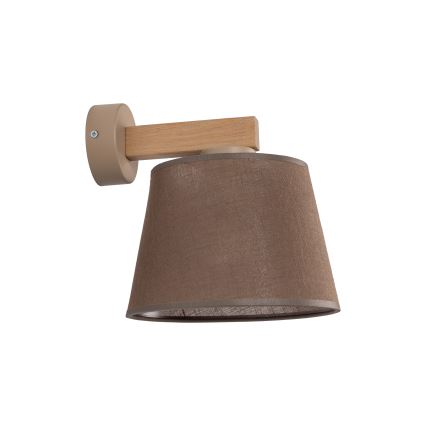 Brilagi - Lámpara de pared LATTE SABIA 1xE27/15W/230V pino/marrón