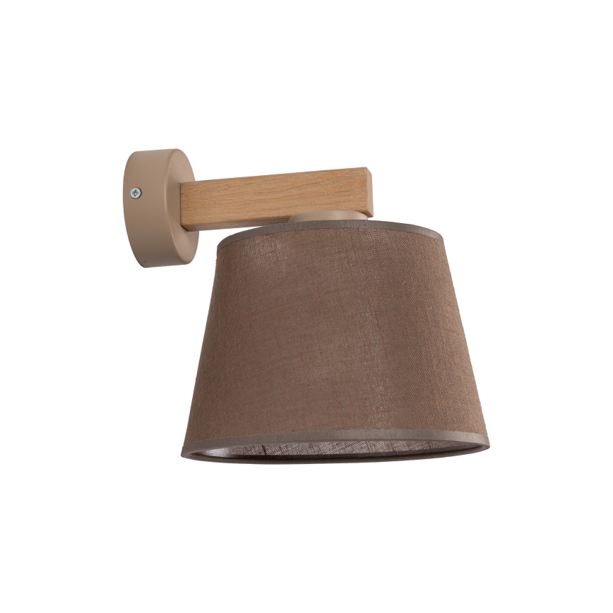 Brilagi - Lámpara de pared LATTE SABIA 1xE27/15W/230V pino/marrón