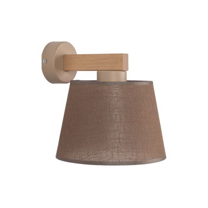 Brilagi - Lámpara de pared LATTE SABIA 1xE27/15W/230V pino/marrón