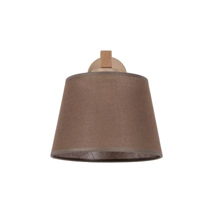 Brilagi - Lámpara de pared LATTE SABIA 1xE27/15W/230V pino/marrón