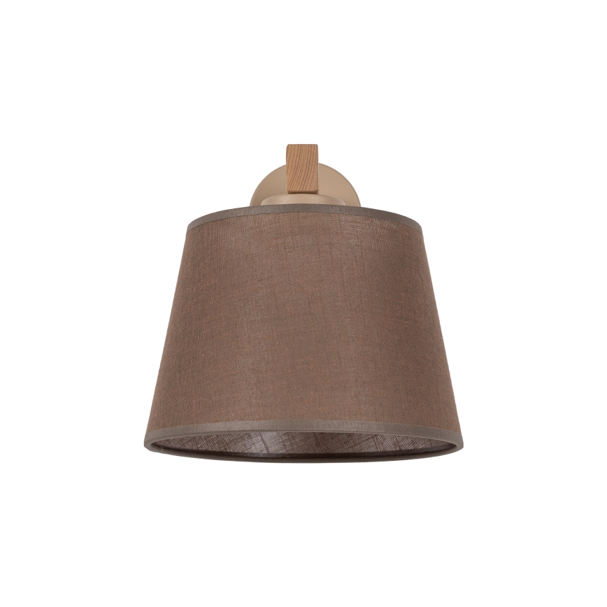 Brilagi - Lámpara de pared LATTE SABIA 1xE27/15W/230V pino/marrón