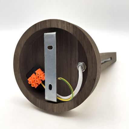 Brilagi - Lámpara de pared LED ANTHONY 1xE14/40W/230V roble nogal/negro