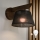 Brilagi - Lámpara de pared LED ANTHONY 1xE14/40W/230V roble nogal/negro