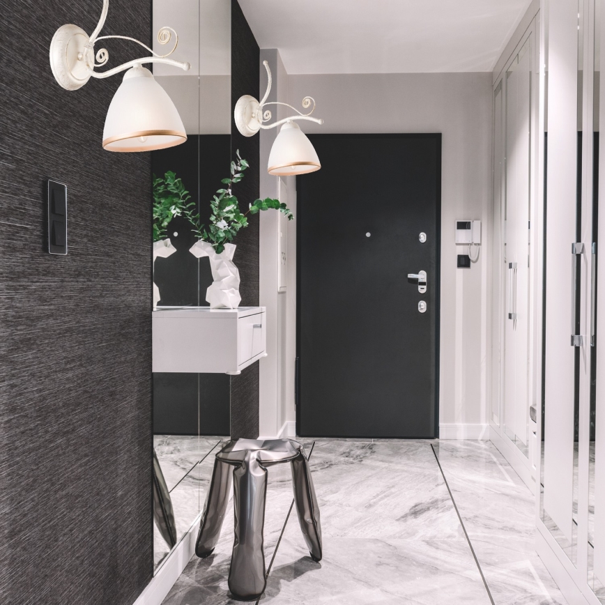 Brilagi - Lámpara de pared LED ANTICO 1xE27/60W/230V 3000K pátina blanca