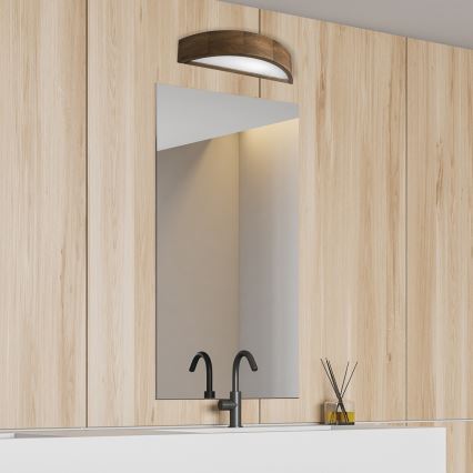Brilagi - Lámpara de pared LED CARVALHO 1xE27/60W/230V roble nogal