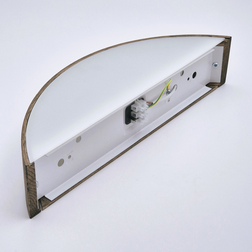 Brilagi - Lámpara de pared LED CARVALHO 1xE27/60W/230V roble nogal
