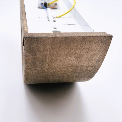 Brilagi - Lámpara de pared LED CARVALHO 1xE27/60W/230V roble nogal