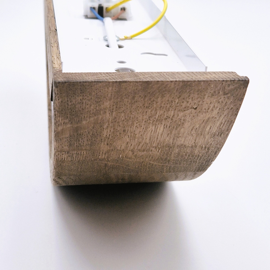 Brilagi - Lámpara de pared LED CARVALHO 1xE27/60W/230V roble nogal