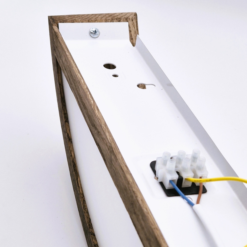 Brilagi - Lámpara de pared LED CARVALHO 1xE27/60W/230V roble nogal
