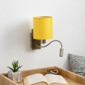 Brilagi - Lámpara de pared LED flexible NUBILA 1xE27/25W/230V + LED/3W latón/amarillo