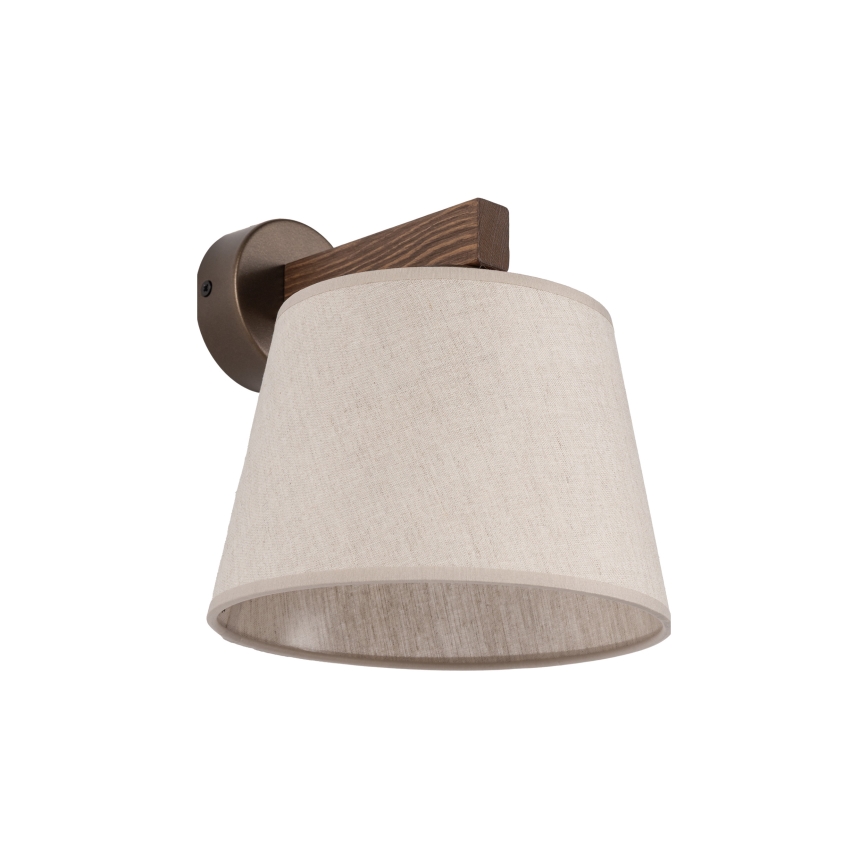 BRILAGI - Lámpara de pared LED LATTE 1xE27/15W/230V pino/beige