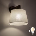 BRILAGI - Lámpara de pared LED LATTE 1xE27/15W/230V pino/blanco