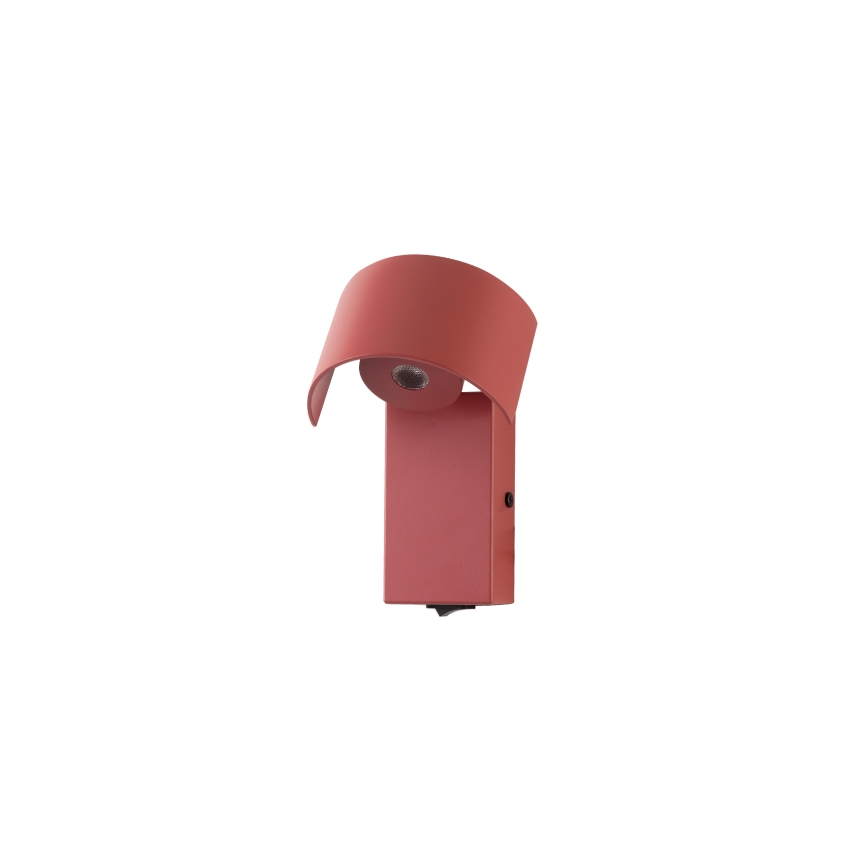 Brilagi - Lámpara de pared LED VASTO LED/3W/230V rosa
