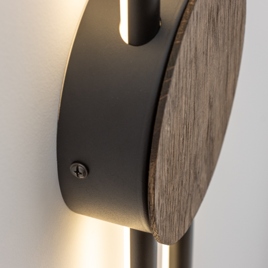 Brilagi - Lámpara de pared LED WOODY COLLINE LED/15W/230V 80 cm roble nogal