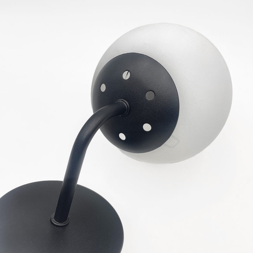 Brilagi - Lámpara de pared MALIVA 1xE14/15W/230V negra/blanca