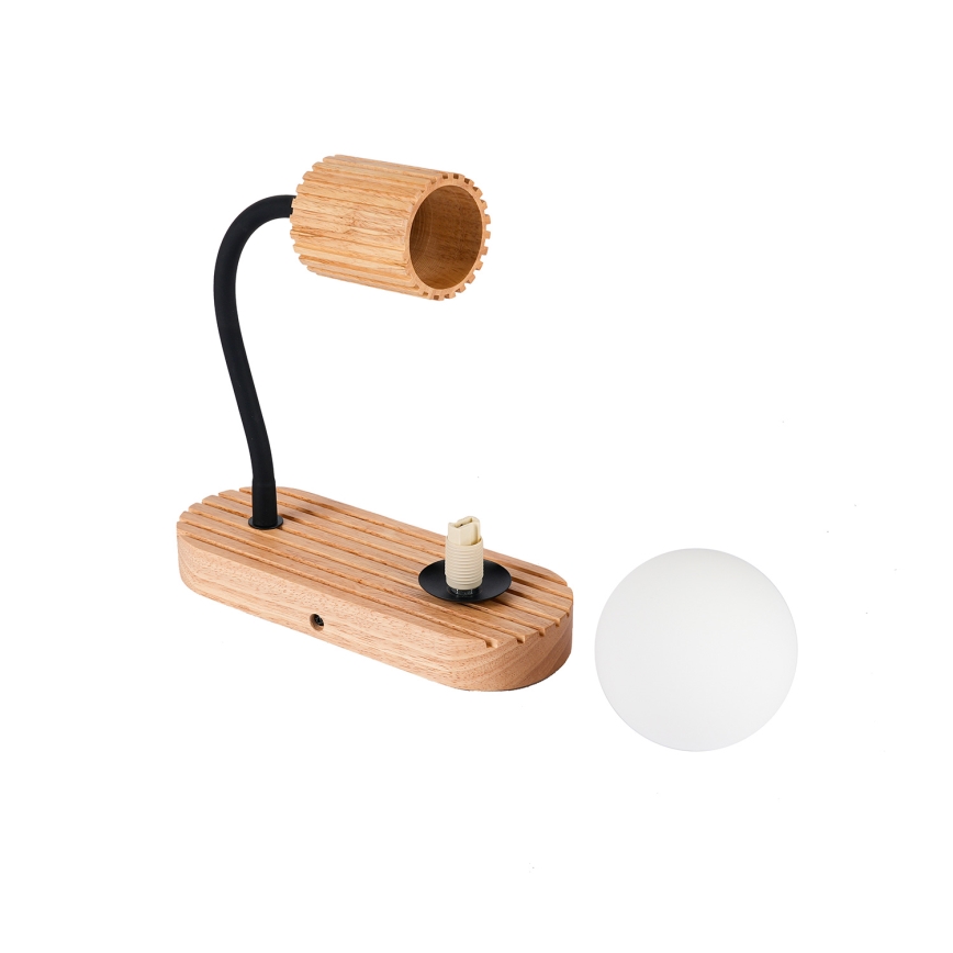Brilagi - Lámpara de pared MODERN WOOD 1xG9/5W/230V + 1xGU10/8W madera