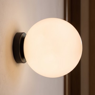 BRILAGI - Lámpara de pared POLOS 1xE27/40W/230V Ø 20 cm negra