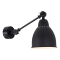 Brilagi - Lámpara de pared QUILL 1xE27/40W/230V 40 cm negra