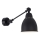 Brilagi - Lámpara de pared QUILL 1xE27/40W/230V 40 cm negra