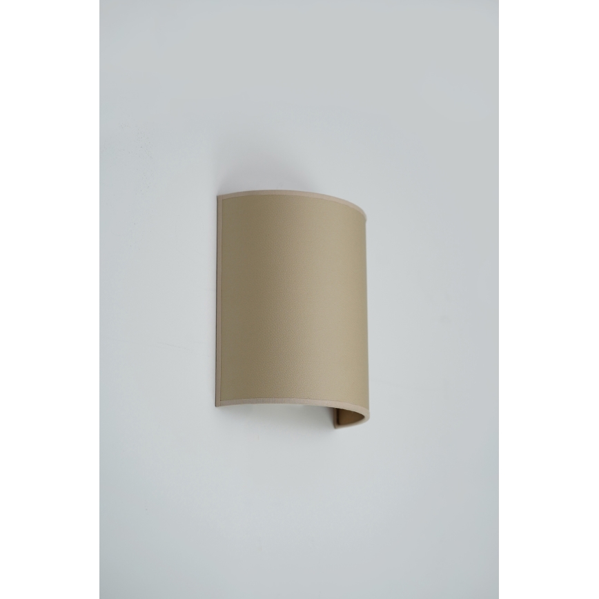 Brilagi - Lámpara de pared SEMI 1xE27/15W/230V diámetro 20 cm beige