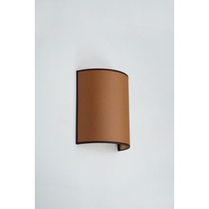 Brilagi - Lámpara de pared SEMI 1xE27/15W/230V diámetro 20 cm marrón