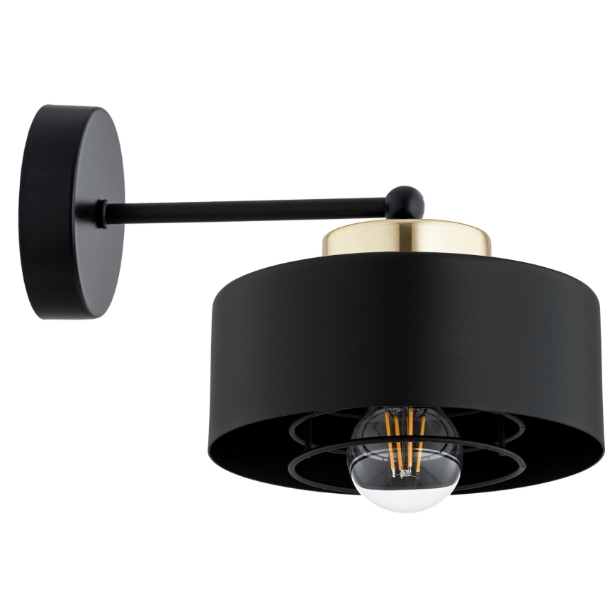 BRILAGI - Lámpara de pared SPRING 1xE27/60W/230V negro/dorado