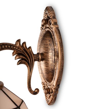 BRILAGI - Lámpara de pared Tiffany con vidriera SIENNA 1xE14/40W/230V