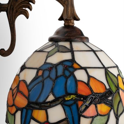 Brilagi - Lámpara de pared Tiffany con vitral JUNGLE 1xE14/40W/230V