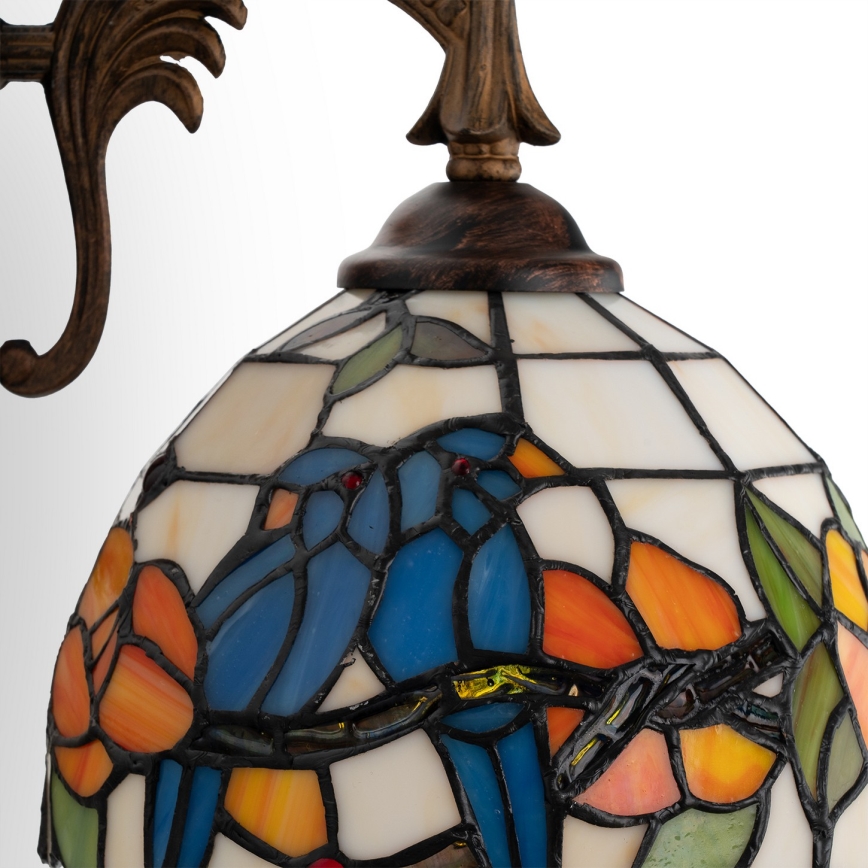 Brilagi - Lámpara de pared Tiffany con vitral JUNGLE 1xE14/40W/230V